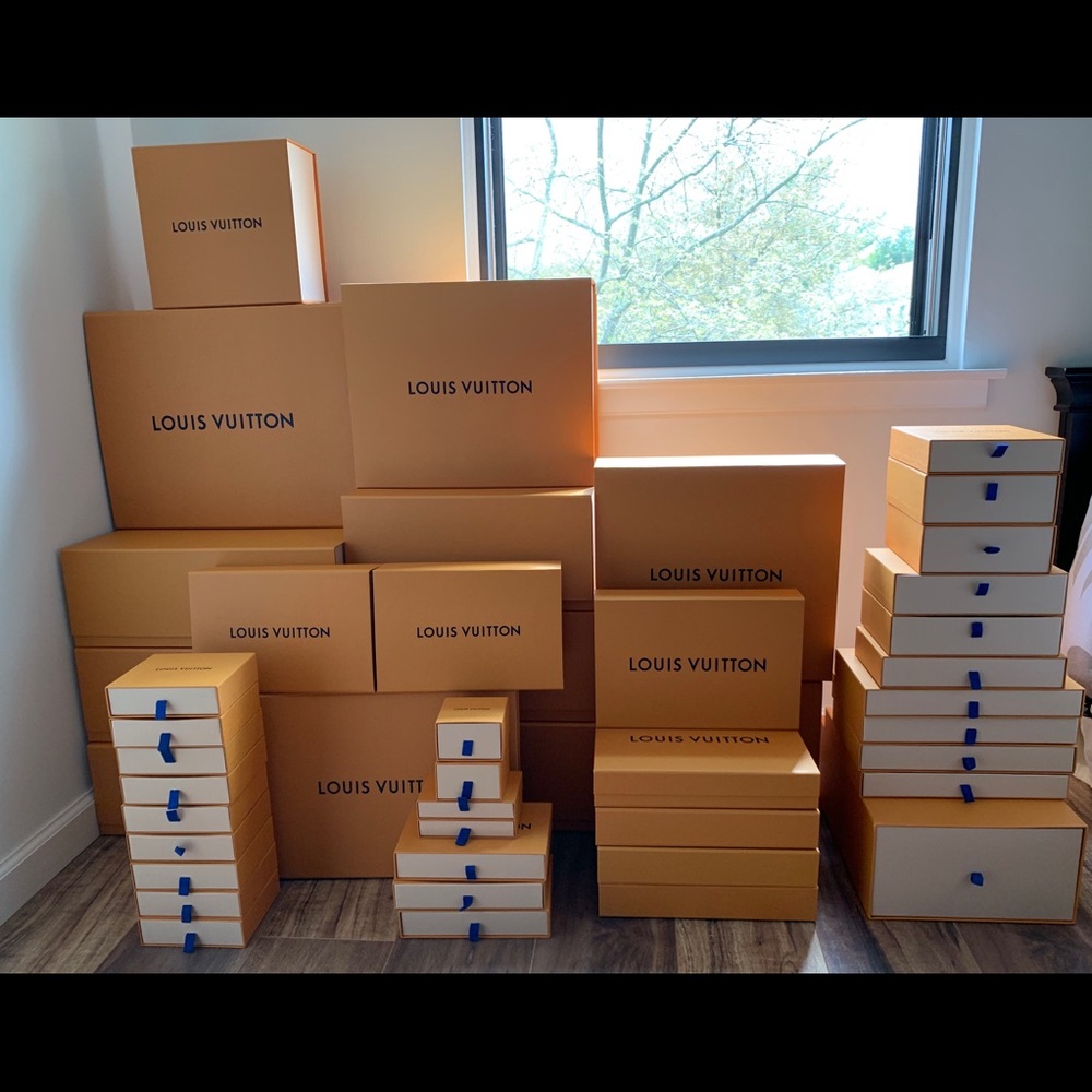 Huge lot of Louis Vuitton packaging!